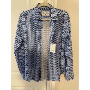 Robert Graham Geometric Tulsa Long Sleeve Button Down Shirt Men’s Size S NWT